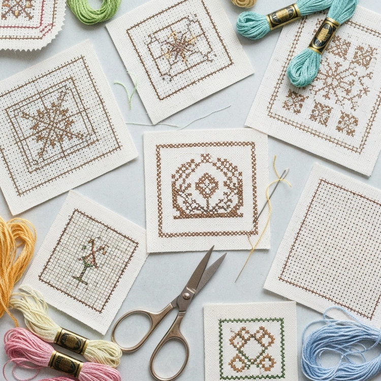 easy beginner cross stitch patterns for home decor