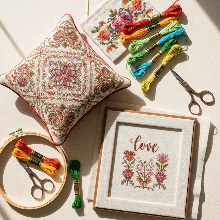 cross stitch projects for personalized home accessories