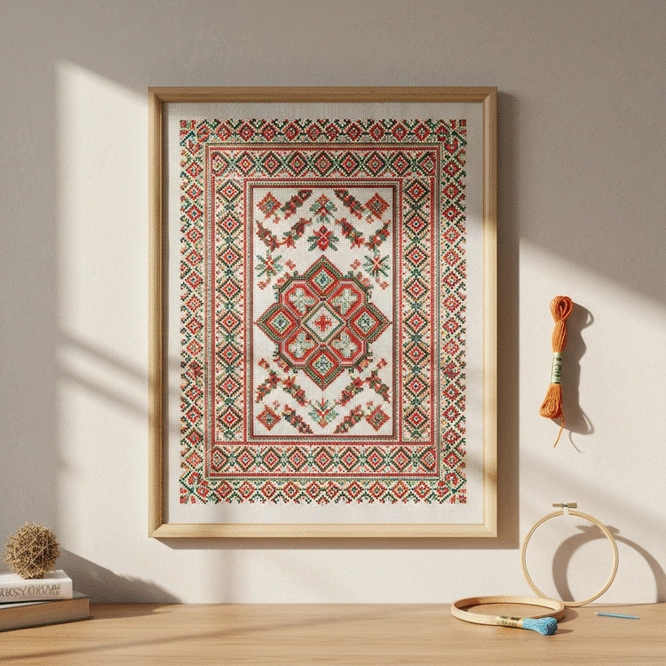 large scale cross stitch wall art projects