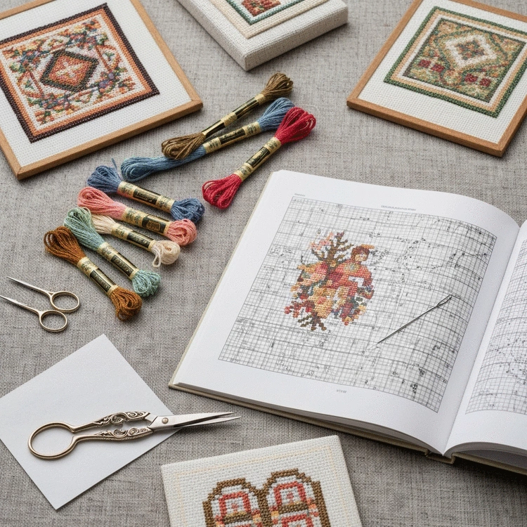 vintage inspired cross stitch patterns for modern projects