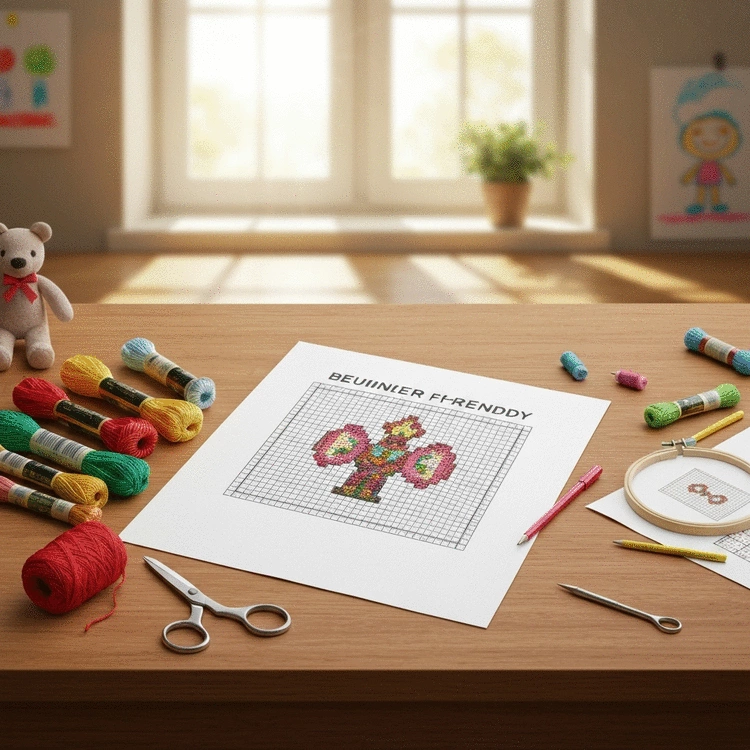 easy cross stitch patterns for kids